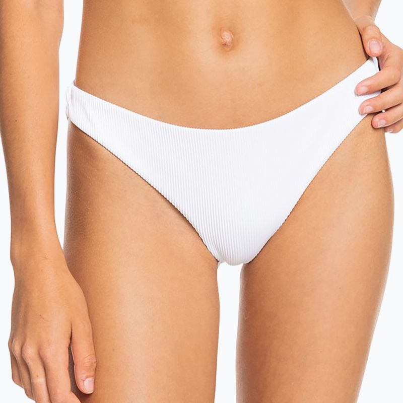 ROXY Love The Baja ryškiai baltos spalvos maudymosi kostiumėlio apatinė dalis 4