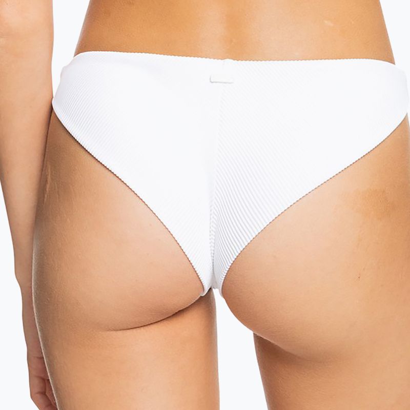 ROXY Love The Baja ryškiai baltos spalvos maudymosi kostiumėlio apatinė dalis 6