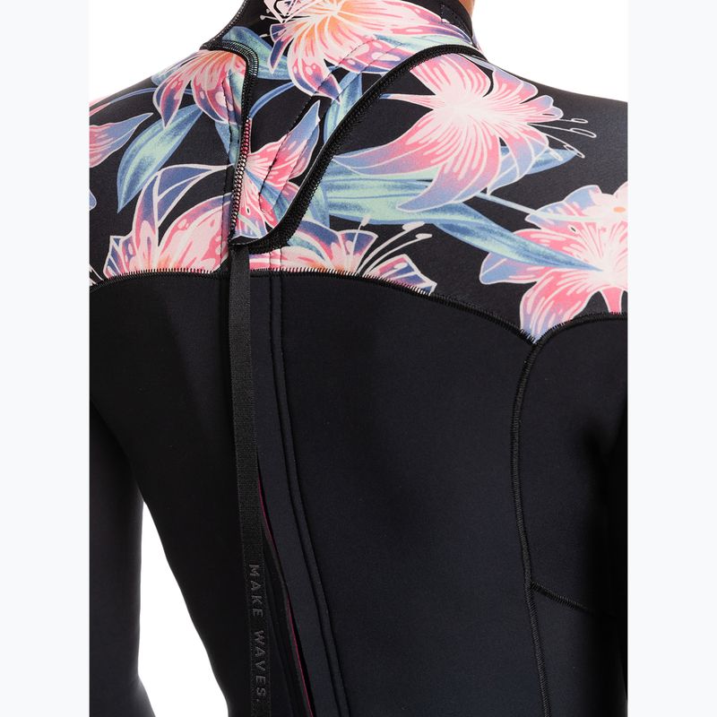 Moteriškas plaukimo hidrokostiumas ROXY 2.0 Swell Series BZ Qlock anthracite paradise found s 6