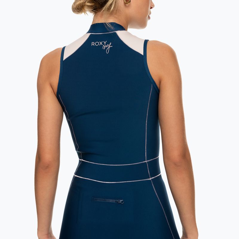 Moteriškas ROXY 1.5 ROXY Rise Long Jane FZ QLCK jodo mėlynos spalvos maudymosi kostiumas 4