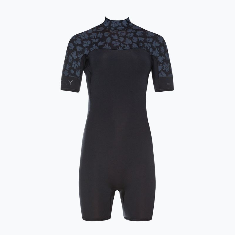 Moteriškas ROXY 2.0 Swell Series SS BZ QLCK juodos spalvos maudymosi kostiumas 2