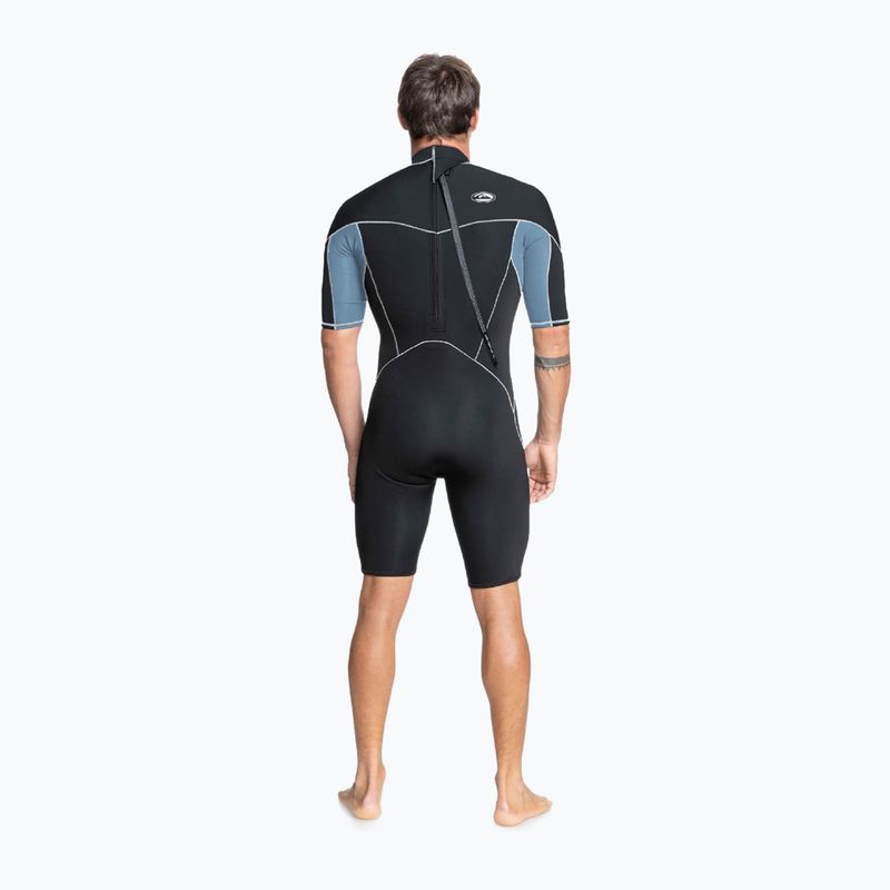 Quiksilver vyriškas 2/2 Capsule Saturn SS SP juodas/provincijos mėlynas hidrokostiumas 8