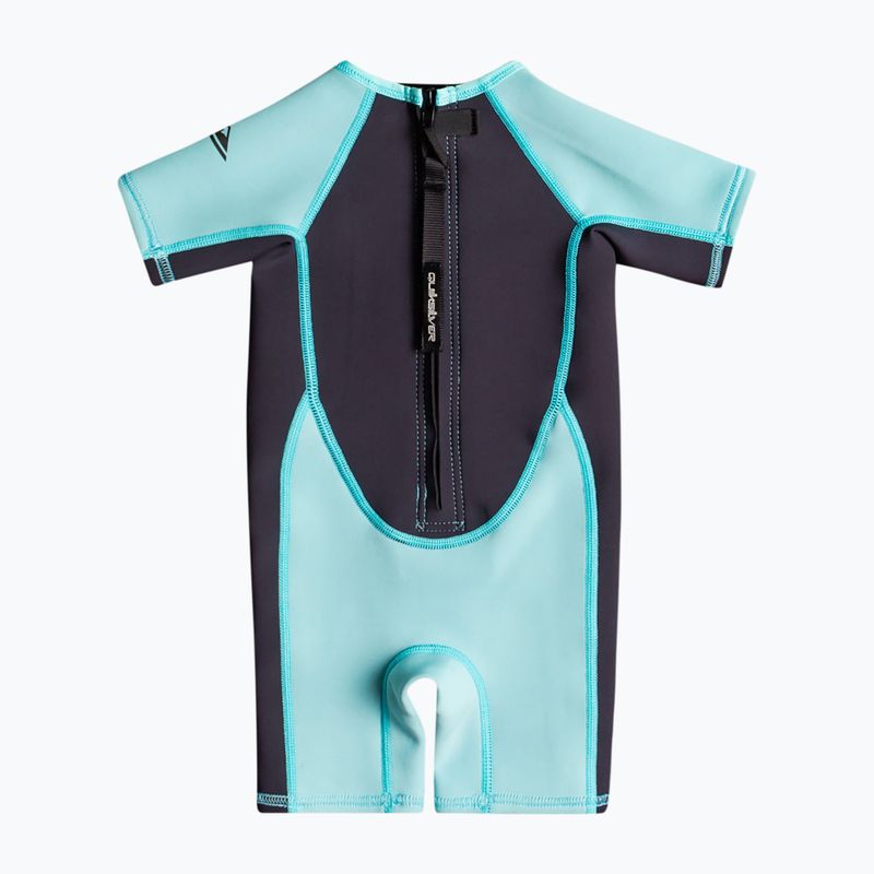 Quiksilver 1,5 mm Toddler SS SP vaikiškos plaukimo putos juodos/juodos/angelinės mėlynos 2