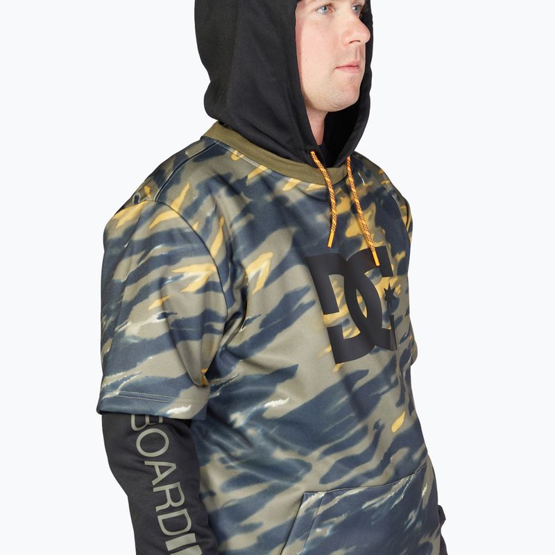 Vyriškas DC Dryden angled tie dye ivy green snieglenčių džemperis 4
