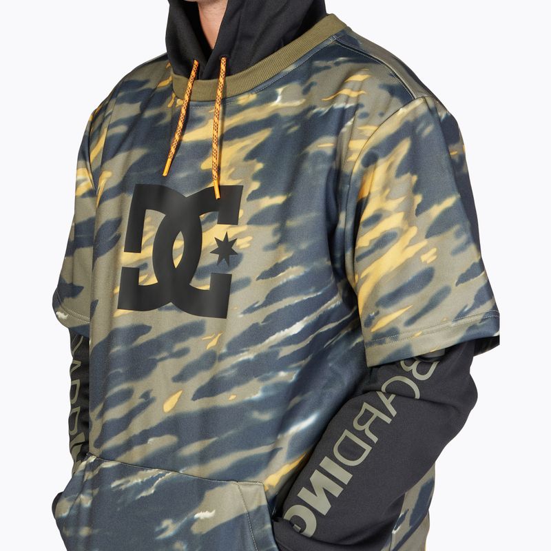 Vyriškas DC Dryden angled tie dye ivy green snieglenčių džemperis 5