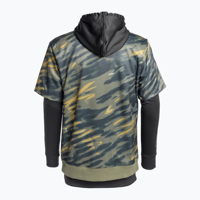 Vyriškas DC Dryden angled tie dye ivy green snieglenčių džemperis 8