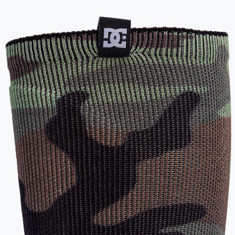 Vyriškos DC Summit snieglenčių kojinės woodland camo green 3