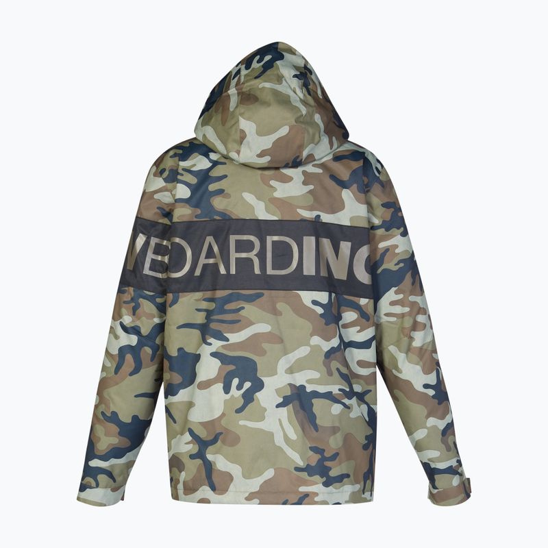 DC Propaganda woodland camo žalia vyriška snieglenčių striukė 10