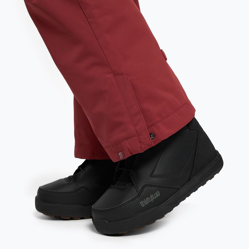 Moteriškos snieglenčių kelnės ROXY Diversion brick red 8