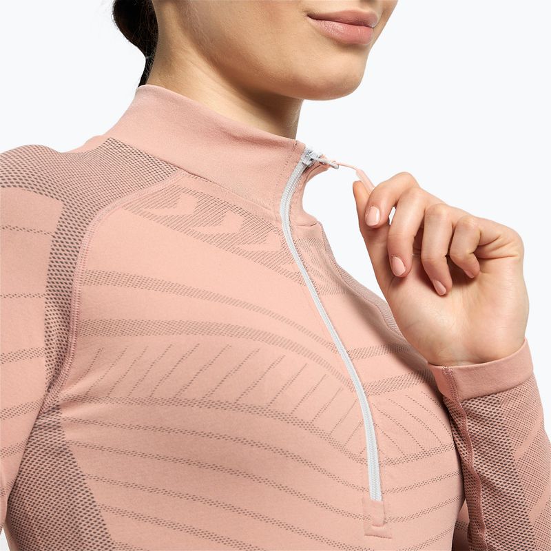 Moteriški termoaktyvūs marškinėliai ROXY Base Layer Top Warmlink gray violet 5