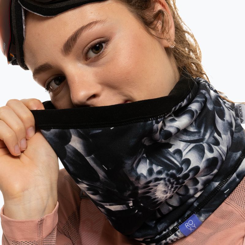 Moteriška ROXY Lana Collar true black future flower balaclava 4