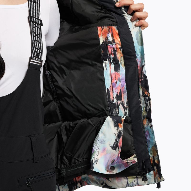 Moteriška snieglenčių striukė ROXY Jet Ski true black švelnumas 11