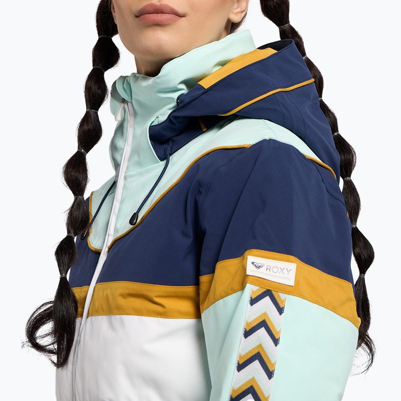 Moteriška snieglenčių striukė ROXY Peak Chic Insulated fair aqua 6