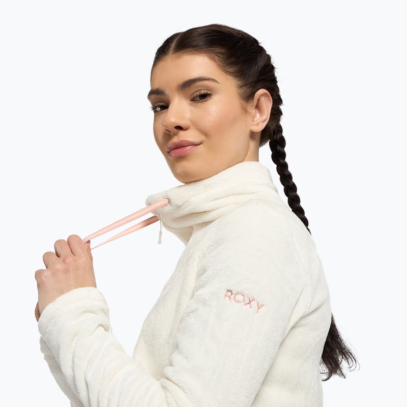 Moteriški snieglenčių marškinėliai ROXY Tundra Fleece Egret 5