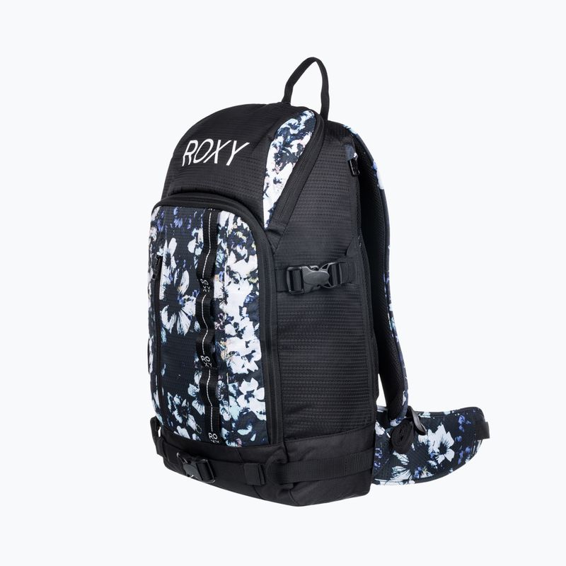Moteriška snieglenčių kuprinė ROXY Tribute 23 l true black flowers 7