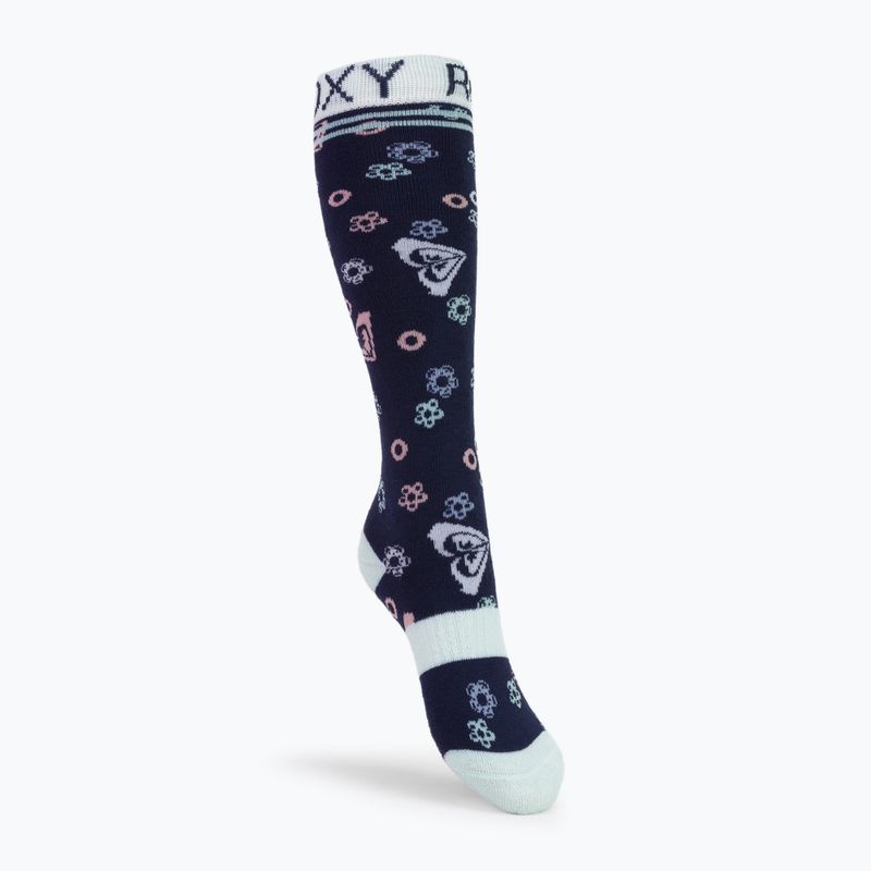 Vaikiškos snieglenčių kojinės ROXY Frosty medieval blue neo logo