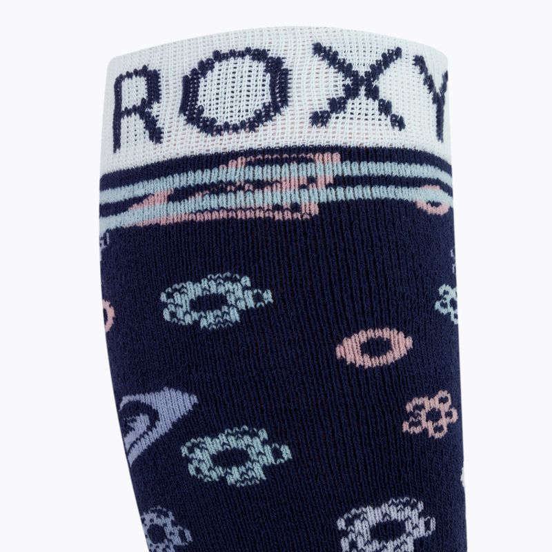 Vaikiškos snieglenčių kojinės ROXY Frosty medieval blue neo logo 4