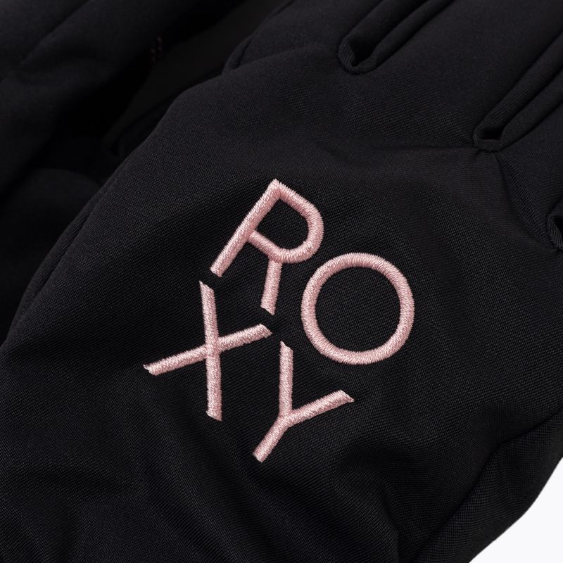 Vaikiškos snieglenčių pirštinės ROXY Freshfields true black 4