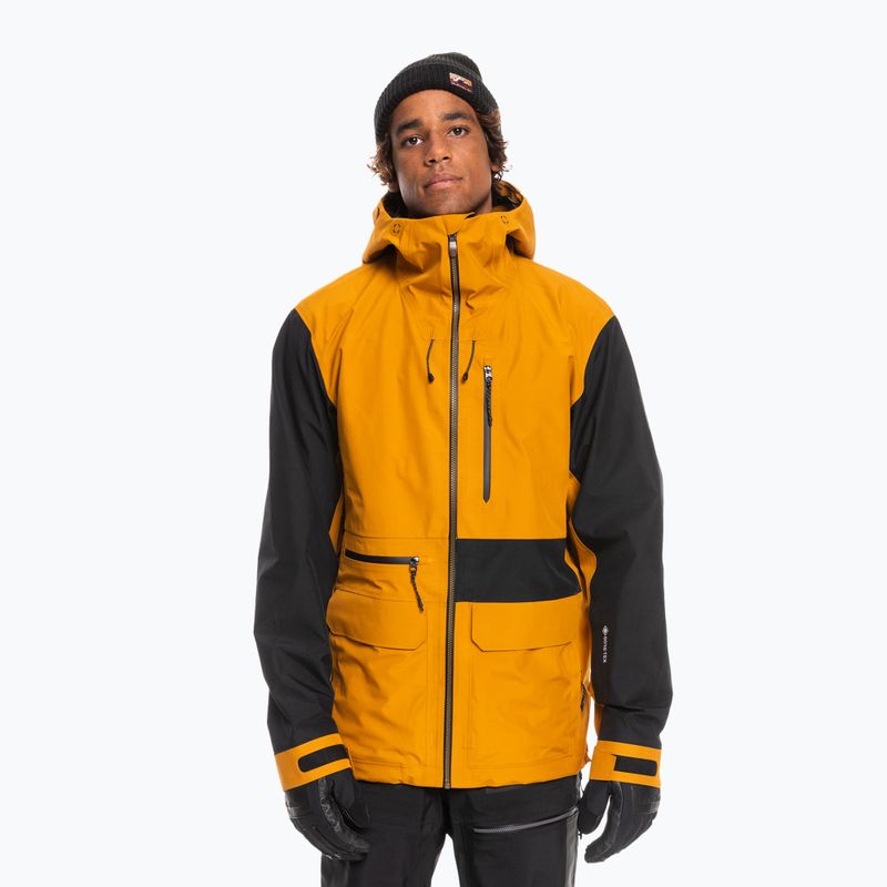 Quiksilver vyriška snieglenčių striukė Hlpro S Carlson 3l Gore-Tex yellow-black EQYTJ03383 6