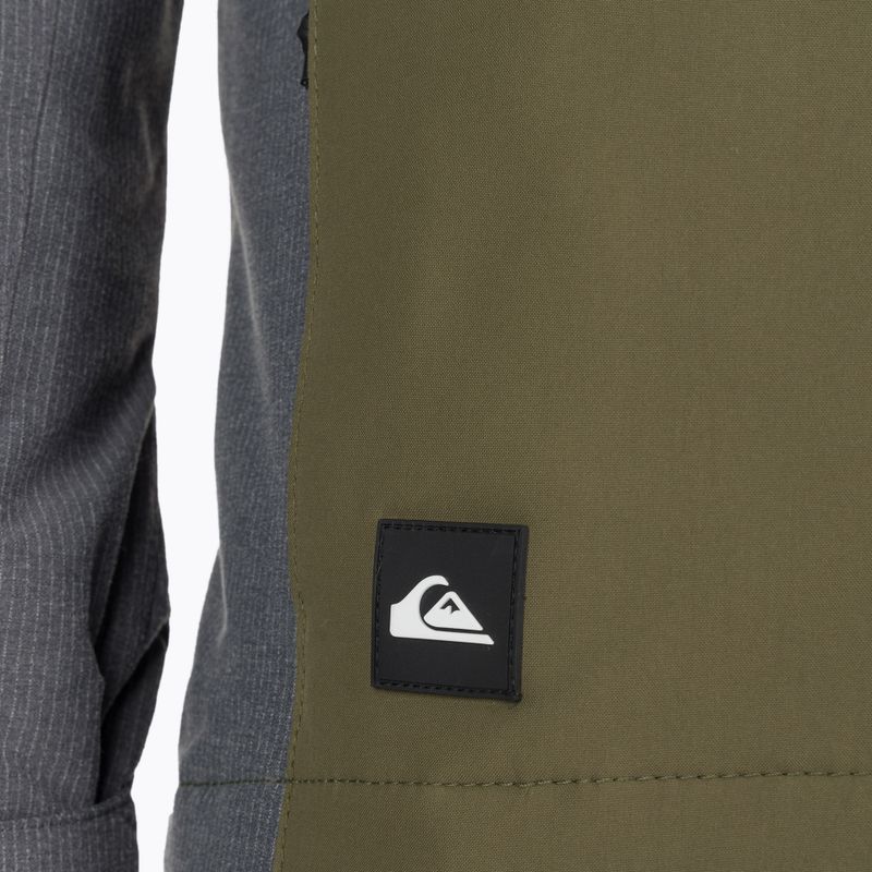 Quiksilver Mission Plus vyriška snieglenčių striukė juoda-žalia EQYTJ03371 3