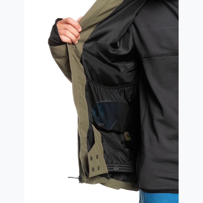 Quiksilver Muldrow vyriška snieglenčių striukė žalia EQYTJ03376 6