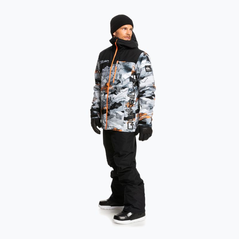 Quiksilver Morton vyriška juodai balta snieglenčių striukė EQYTJ03375 2