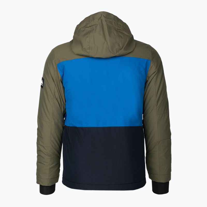 Quiksilver Side Hit vaikiška snieglenčių striukė žalia-mėlyna EQBTJ03158 2