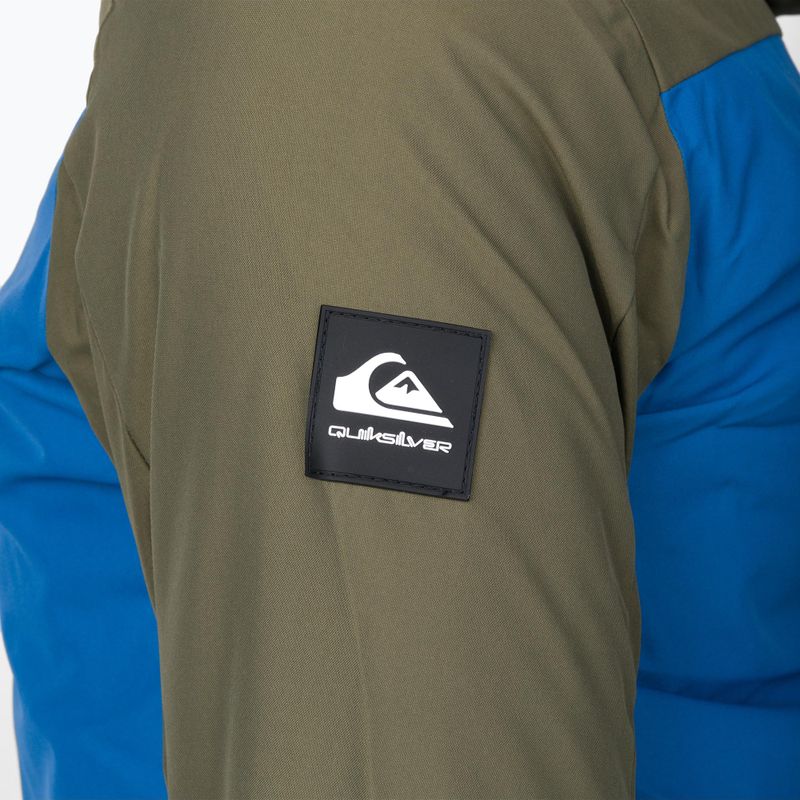 Quiksilver Side Hit vaikiška snieglenčių striukė žalia-mėlyna EQBTJ03158 6