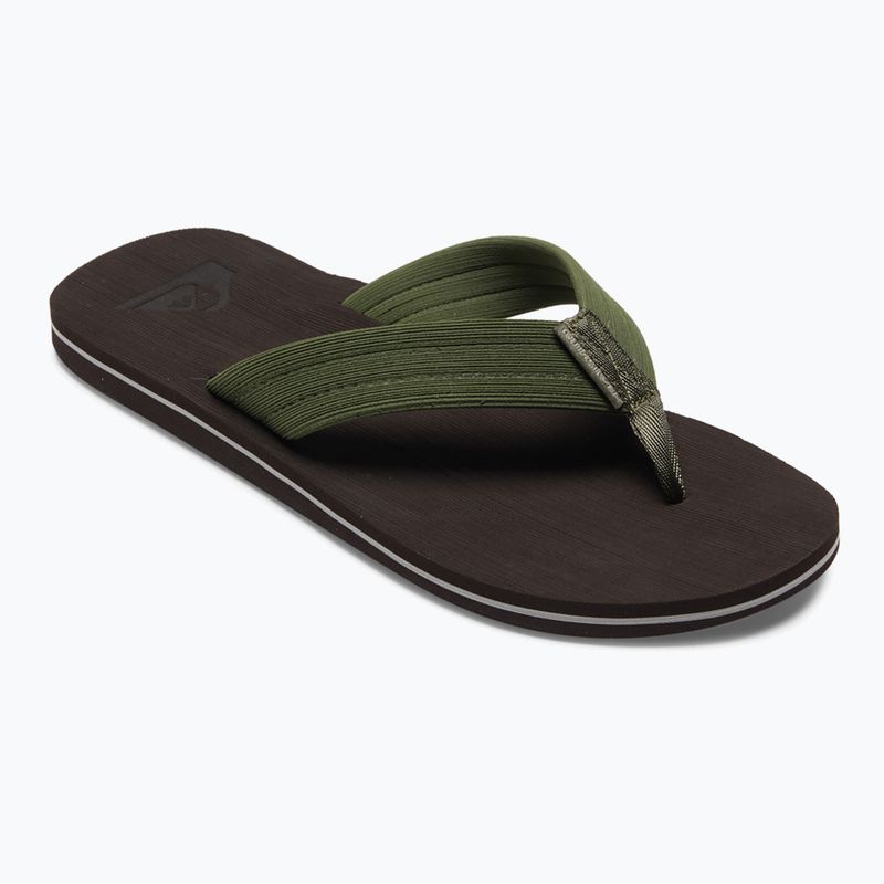 Quiksilver vyriškos Molokai Layback Textured šlepetės rudos spalvos AQYL101266 9