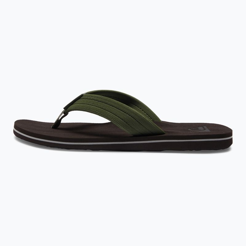 Quiksilver vyriškos Molokai Layback Textured šlepetės rudos spalvos AQYL101266 11