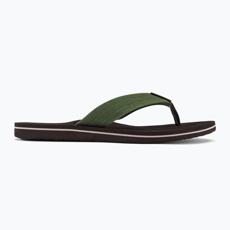 Quiksilver vyriškos Molokai Layback Textured šlepetės rudos spalvos AQYL101266 2