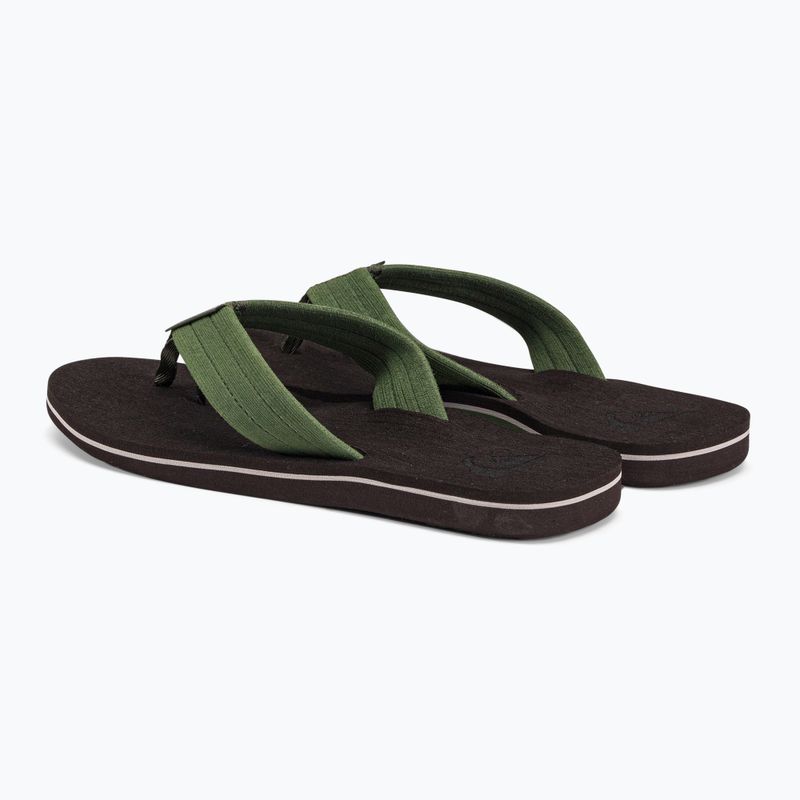 Quiksilver vyriškos Molokai Layback Textured šlepetės rudos spalvos AQYL101266 3