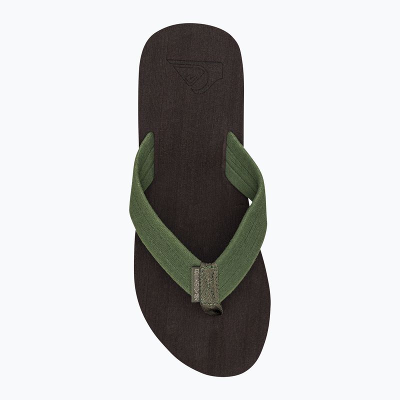 Quiksilver vyriškos Molokai Layback Textured šlepetės rudos spalvos AQYL101266 6