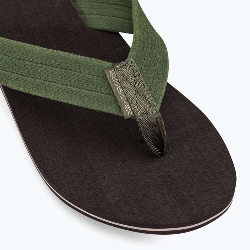 Quiksilver vyriškos Molokai Layback Textured šlepetės rudos spalvos AQYL101266 7
