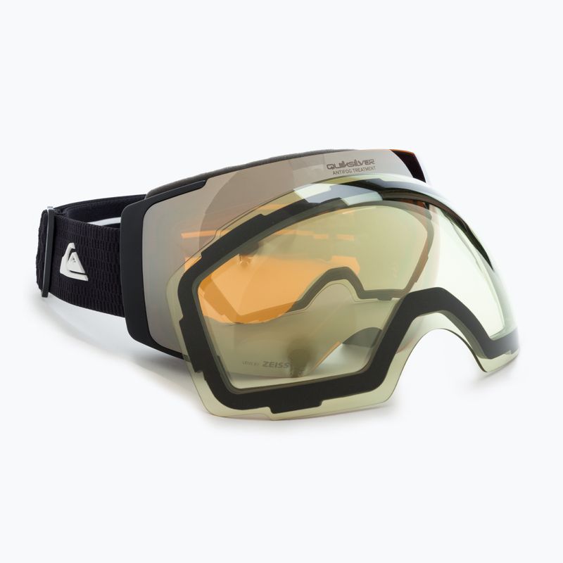 Snieglenčių akiniai Quiksilver Greenwood S3 black/clux mi silver