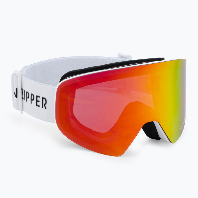 VonZipper Encore white gloss/wildlife fire chrome snieglenčių akiniai AZYTG00114-WFC