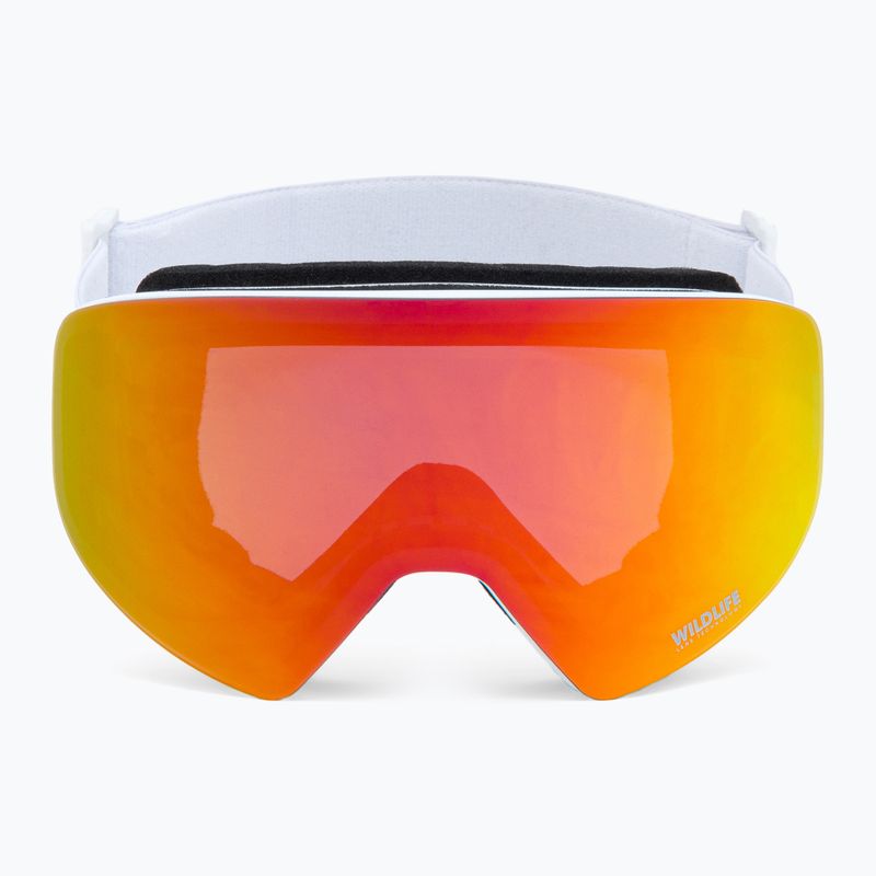 VonZipper Encore white gloss/wildlife fire chrome snieglenčių akiniai AZYTG00114-WFC 2