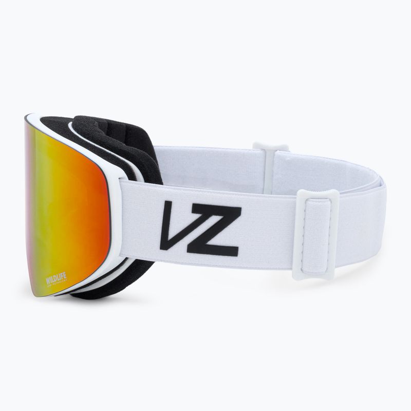 VonZipper Encore white gloss/wildlife fire chrome snieglenčių akiniai AZYTG00114-WFC 4