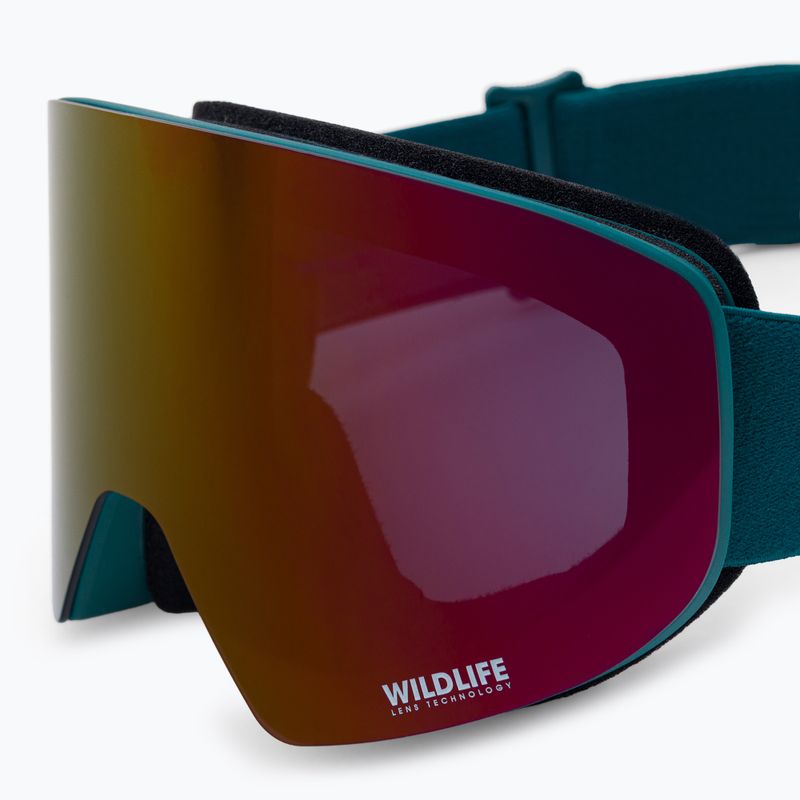 VonZipper Encore pacific satin/wildlife black fire chrome snieglenčių akiniai AZYTG00114-NVR 5