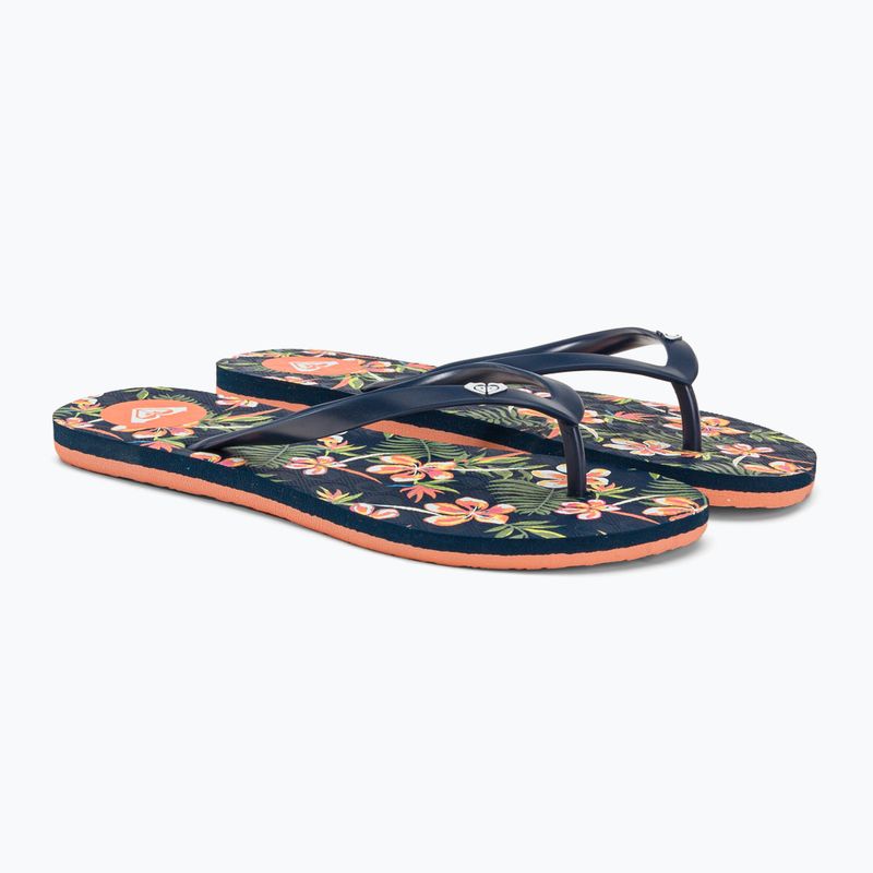 Moteriškos ROXY To The Sea X lt navy/pink šlepetės 4