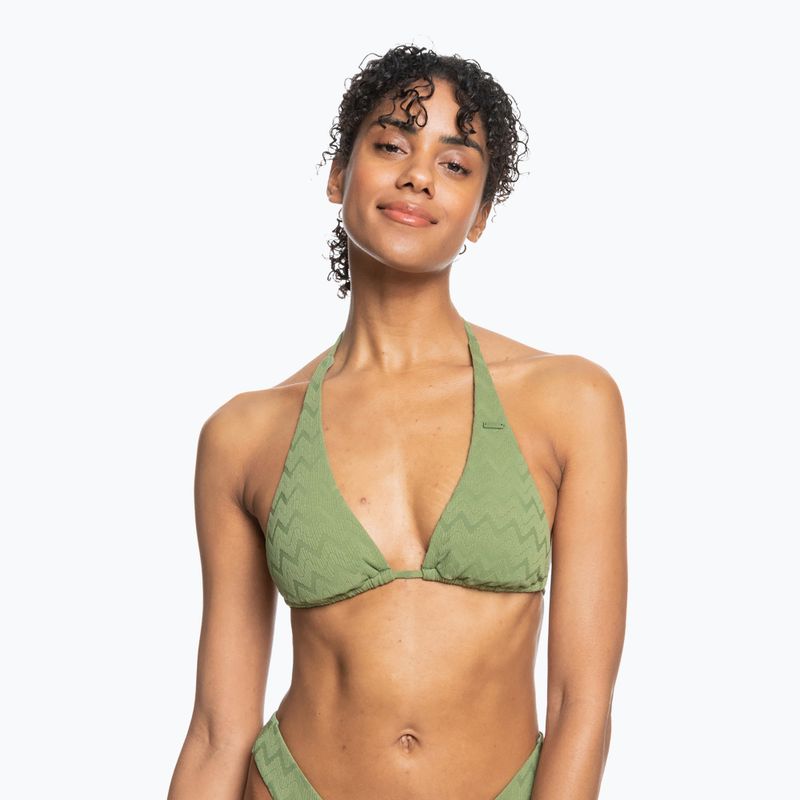 ROXY Current Coolness Pailgintas trikampis maudymosi kostiumėlio viršus loden green 4
