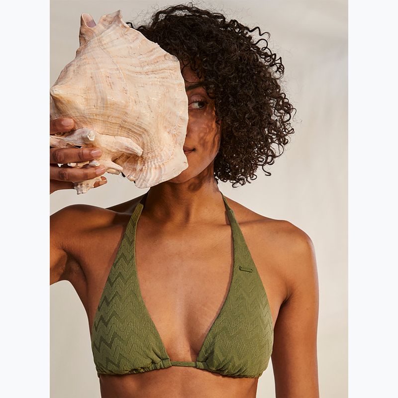 ROXY Current Coolness Pailgintas trikampis maudymosi kostiumėlio viršus loden green 10