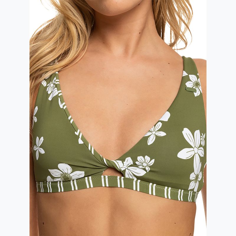 ROXY Retro Revo Twist maudymosi kostiumėlio viršutinė dalis loden green surfrider spirit s 9
