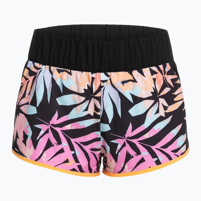 Moteriški maudymosi šortai ROXY Active antracitinės spalvos zebra jungle