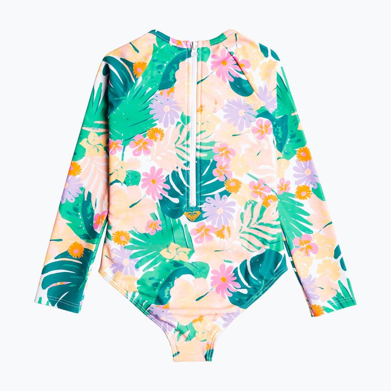 ROXY Paradisiac Island mint tropiniai takai vaikiškas plaukimo kėbulas 2