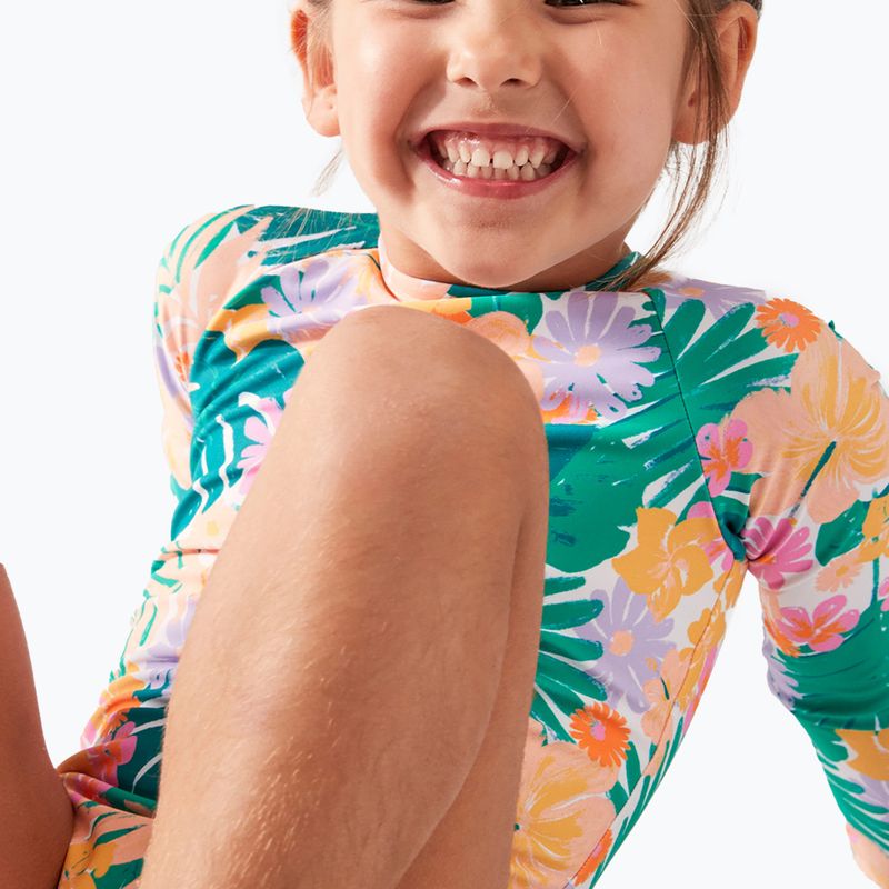 ROXY Paradisiac Island mint tropiniai takai vaikiškas plaukimo kėbulas 3