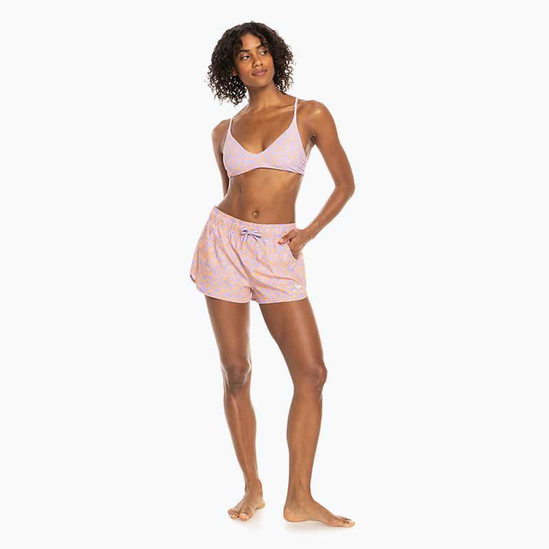 Moteriški ROXY Wave Printed 2" mock orange hawaiianheat maudymosi šortai 3
