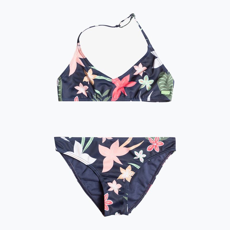 Vaikiškas dviejų dalių maudymosi kostiumėlis ROXY Vacay For Life Triangle Bra Set mood indigo alma swim