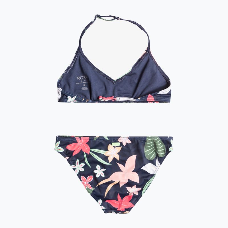 Vaikiškas dviejų dalių maudymosi kostiumėlis ROXY Vacay For Life Triangle Bra Set mood indigo alma swim 2