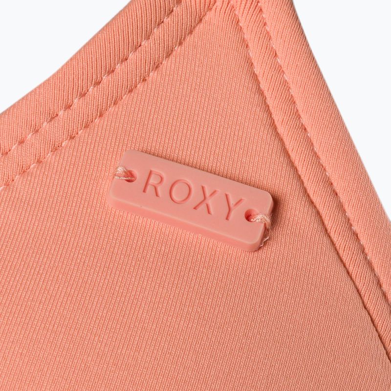 ROXY Paplūdimio klasika Mod Tiki Trikampis papajos punšo maudymosi kostiumėlio viršus 3